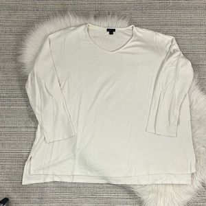 J.Jill v-neck woman’s white 3x sweater